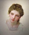 Etude Femme Blondede rostro 1898 Realismo William Adolphe Bouguereau